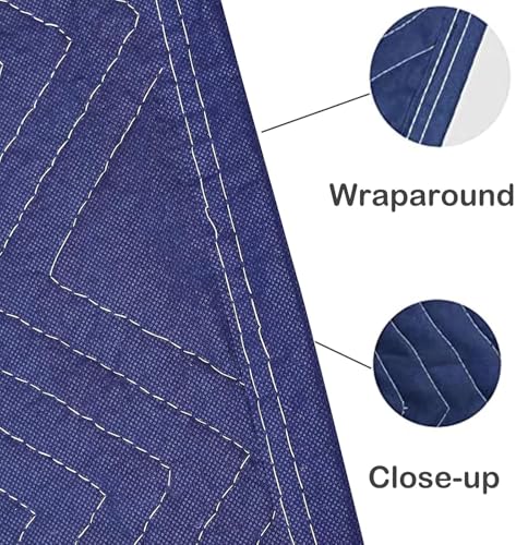Moving Blankets, Heavy Duty Padded Moving Blankets, 79"x 72" Heavy Duty Packing Blankets, for Moving Shipping Thick Furniture Wrapping for Moving Supplies Professional Quilted Shipping Blankets