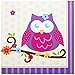 Conv2000 Owl Blossom Party Supplies - Lunch Napkins (16)