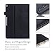 ProCase Google Pixel C Case, Leather Stand Folio Case Cover for 2015 Google Pixel C Tablet 10.2 inch, with Multiple Viewing Angles, auto Sleep/Wake, Document Card Pocket (Black)