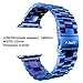 Apple Watch Band Series 2 Series 1, J&D [Luxury Series] 42mm Apple Watch Series 2 Series 1 Stainless Steel Replacement Strap with Metal Clasp Adapter for Apple Watch 42mm Series 2&1 - Blue