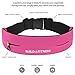 Build & Fitness Running Belt Waist Adjustable, Comfortable Slim with Key Clip - Fits Fuel Gel, iPhone 6,7,8plus,X, Samsung S7,S8,S9 - for Men, Women, Runners, Jogging, Gym, Yoga, Workout, Sports