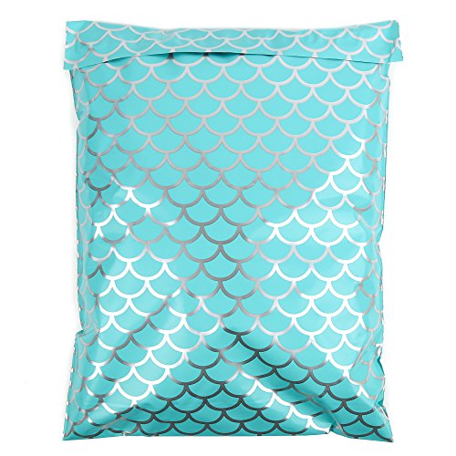 Inspired Mailers - Poly Mailers 10x13 - Mermaid Scales Deluxe - 6x9, 10x13 and 14.5x19 Size Options (10x13)