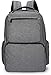 SoHo diaper bag backpack Ultimate System 5 pieces nappy tote bag for baby mom dad stylish insulated unisex multifunction large capacity durable includes changing pad stroller straps Charcoal
