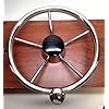 Pactrade-Marine-5-Spoke-Stainless-Steel-Steering-Wheel-with-Turning-Knob-11-L Pactrade-Marine-5-Spoke-Stainless-Steel-Steering-Wheel-with-Turning-Knob-11-L