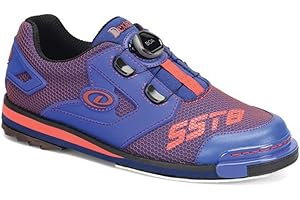 Dexter Mens SST 8 Power Frame Boa Bowling Shoes (for Right and Left Handed Bowlers. Men's Shoe Sizing) - Blue/Red 7