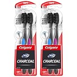 Colgate 360 Charcoal Toothbrush, Soft Bristles (4 Count)