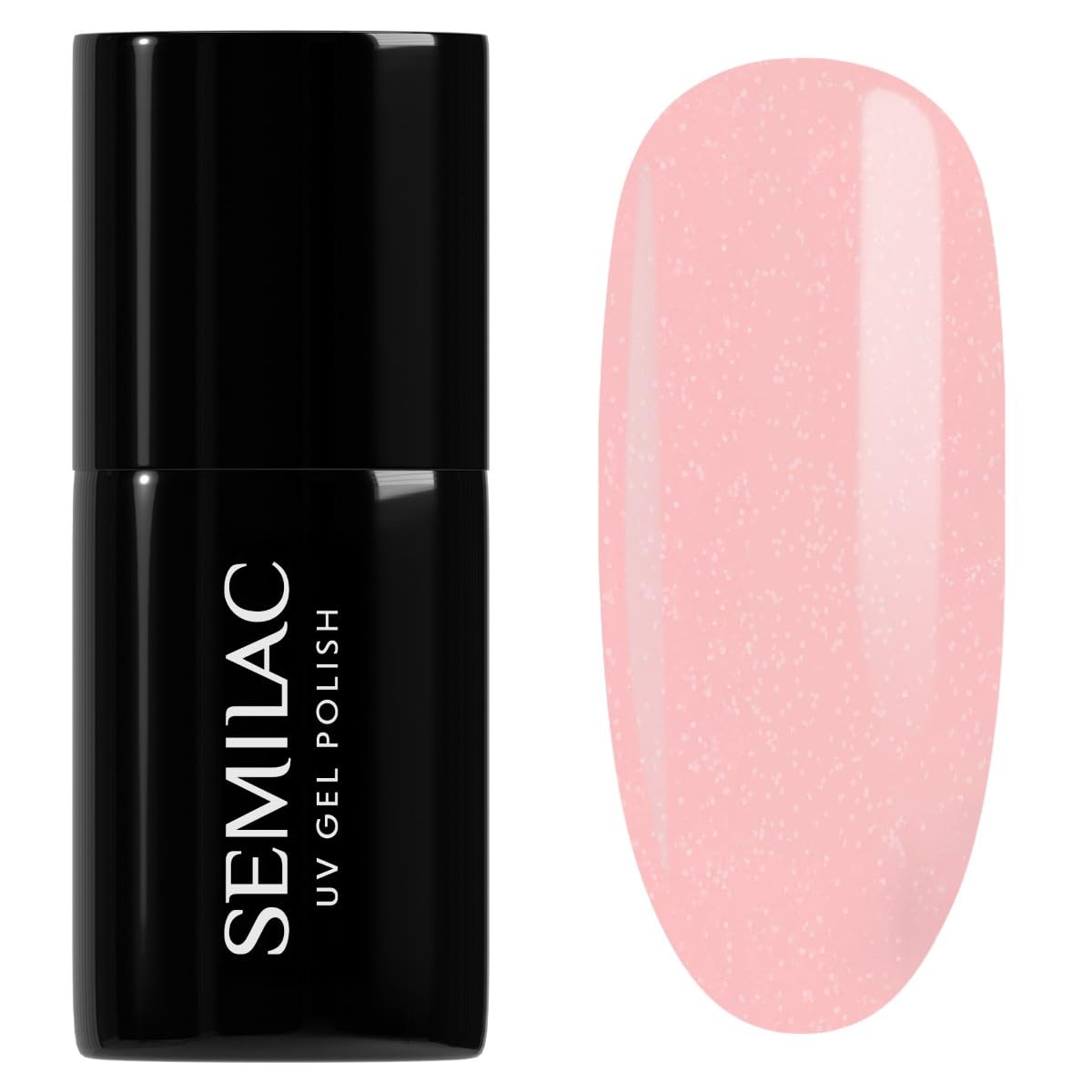 SEMILAC Gel Nail Polish 054 Pale Peach Glow - Full Coverage Gel Polish - Soak Off Easy To Use LED/UV Nail Lamp - Long Lasting Manicure and Pedicure up to 3 weeks