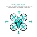Hobbylane Mini Drone for Kids and Adults, Headless Mode Nano Drone 2.4Ghz 6-Axis Gyro with 3D Flips and LED Lights RC Quadcopter, Great Pocket Drone Gifts for Kids & Beginners (Light Green)