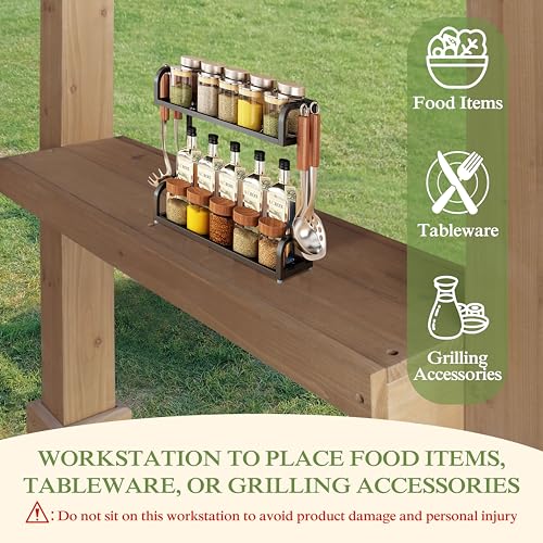 MUPATER 6x13 FT Wooden Grill Gazebo Review: Heavy-Duty BBQ Shelter with Metal Roof image 20
