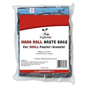 Image of DogBuddy Pooper Scooper Nano Refill Bags, 150 Bags