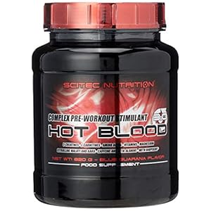 Scitec Nutrition Hot Blood 3.0 Complex Pre-Workout Stimulant Powder – 820g, Blue Guarana