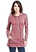 VESSOS Women's Long Sleeve Sweatshirt Crewneck Pocket Fleece Tunic Slim Fit Hoodie