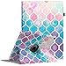 Fintie Rotating Case for iPad Pro 12.9 (2nd Gen) 2017 / iPad Pro 12.9 (1st Gen) 2015 - 360 Degree Rotating Stand Case with Smart Protective Cover Auto Sleep/Wake, Moroccan Love