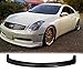 [GT-Speed] Compatible/Replacement for N1 Style PU Front Bumper Lip, 2003-2005 Infiniti G35 2-Door/Coupe Only (Not Compatible With 4-Door & Sport Bumper)