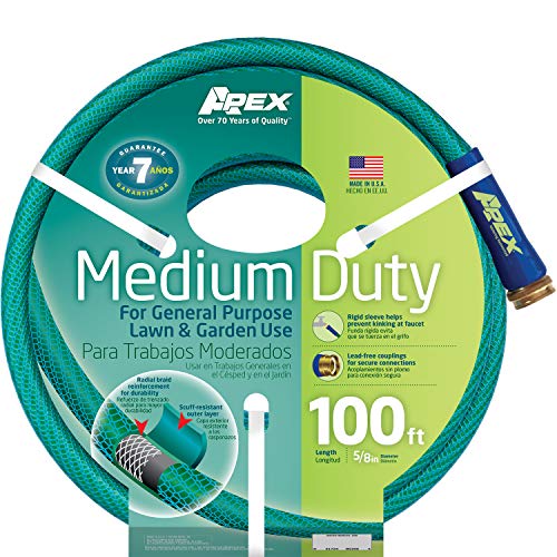 Apex, 8535-100, Medium Duty Garden Hose, 5/8-Inch by 100 Feet