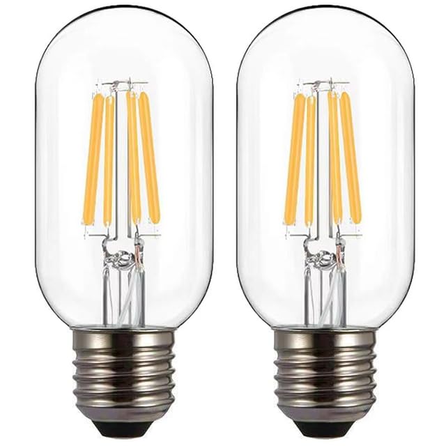 LED E27 Edison Screw Bulb, 4W LED BULB Edison Light Bulbs 40W Equivalent, Antique Retro Led Filament Bulb, Decorative Light Bulbs Warm White 2200K, Pack of 2