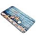 Awakingdemi Toilet Floor Rug 3pcs Ocean Underwater World Anti Slip Toilet Pattern Carpet Bathroom Mat (Starfish)