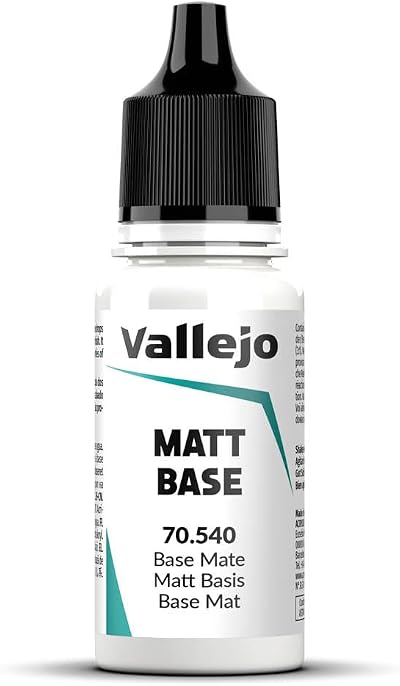 Vallejo Base Mate Incoloro 18 ml Waterbased Acrylic Paint Vallejo