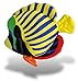 Wild Republic Emperor Angelfish Plush, Stuffed Animal, Plush Toy, Gifts for Kids, Sea Critters 8 Inches