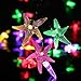 Icicle Starfish Solar String Lights, 20Ft 30 LED Fairy Christmas Lighting for Indoor/Outdoor Home, Patio, Lawn, Garden,Beach, Party and Seasonal Holiday (Multi Color)