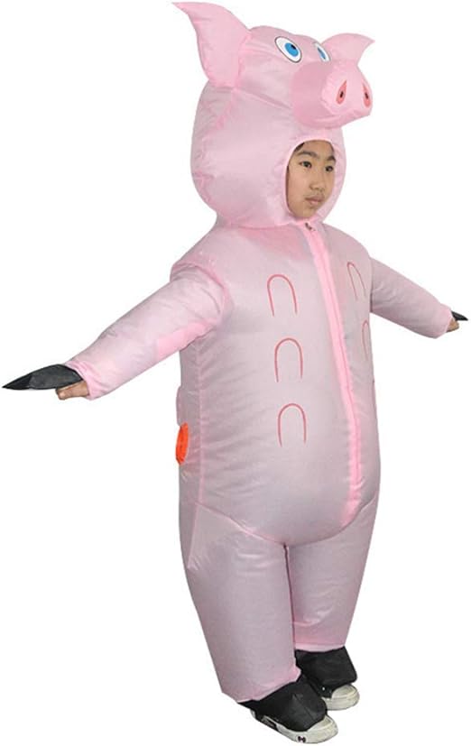 Amosfun Inflatable Pig Costume Kids Funny Blow up Fancy Dress Costume Stage