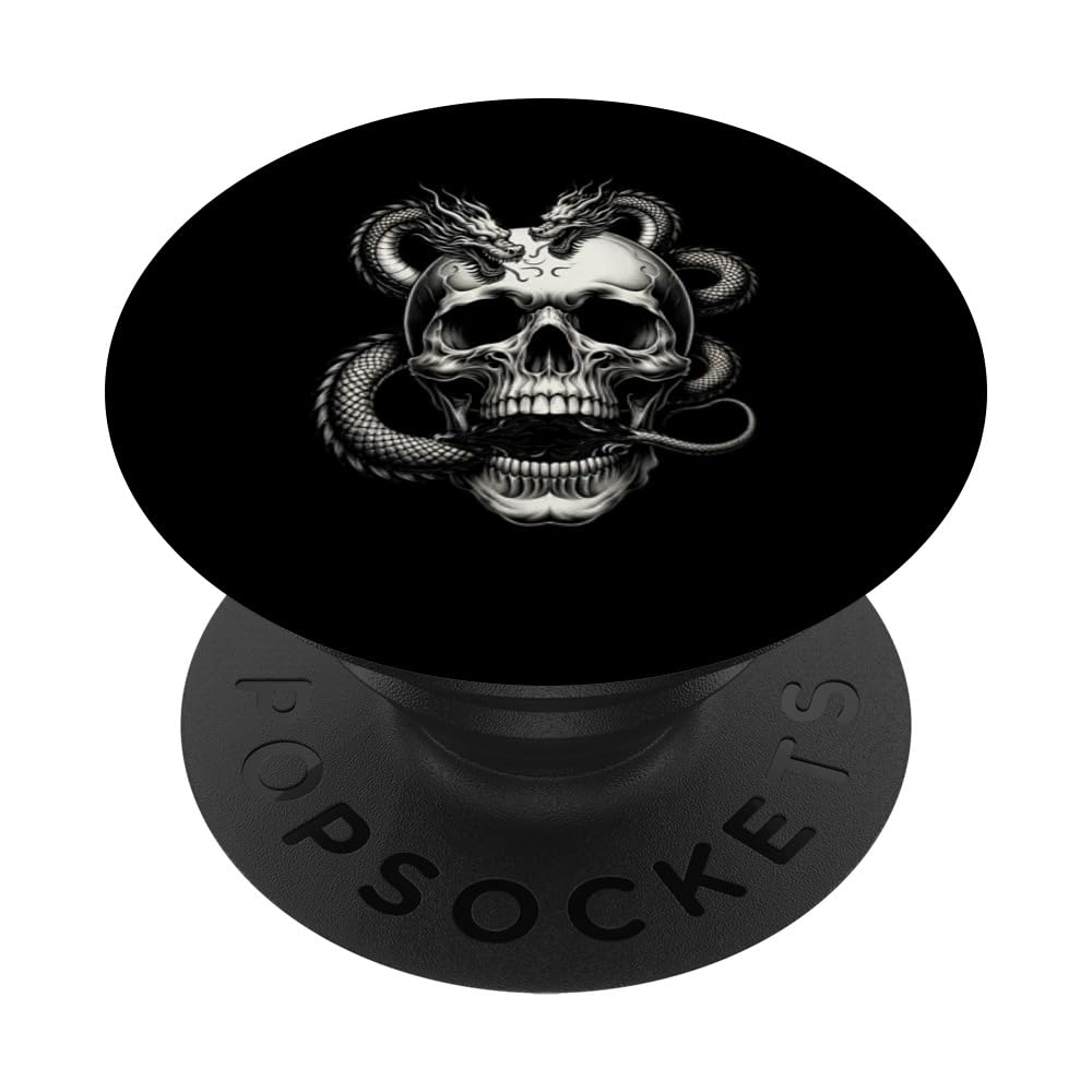 Dragon's Breath Skull Mystical Skeleton Chinese New Year Of PopSockets Swappable PopGrip