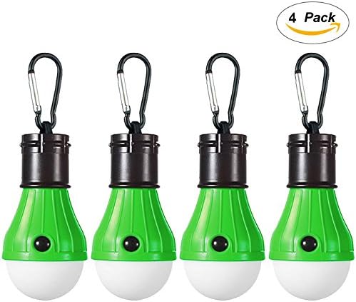 4 Pack LED Camping Lantern Portable Flashlight 3 Modes Lamp for Indoor and Outdoor Decoration Backpacking Camping Fishing Gear Tent Bulb Courtyard Emergency Light Battery Powered