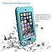 iPod Touch 5 Waterproof Case, Waterproof iPod Touch 6 Case, Eonfine Shockproof Protective Full-sealed Hard Cover, Underwater IP68 Certificated Kickstand Case for iPod Touch 5/6 Teal