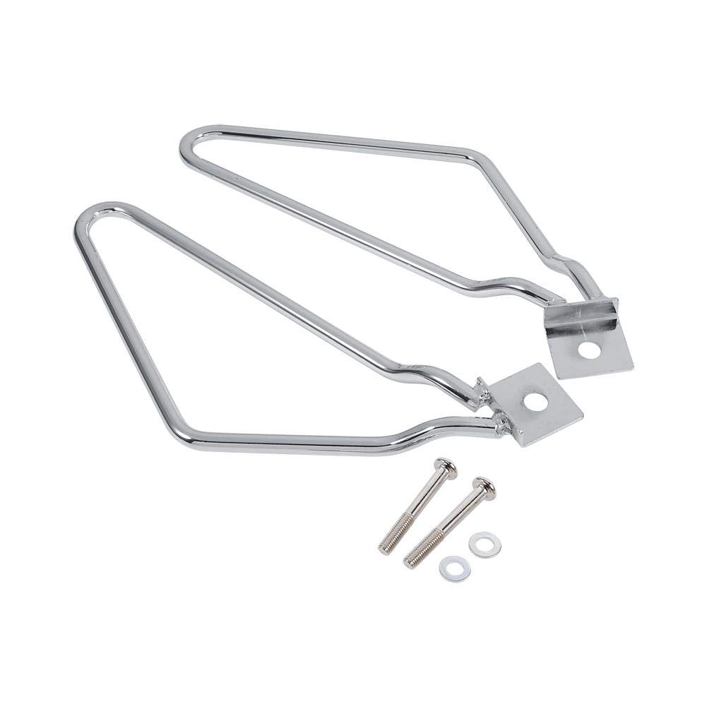 Elerose Saddlebag Bracket Support,2x Motorcycle Saddlebags Mount Brackets Support Replacement for Xl883(silver)