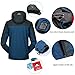 Waterproof Jacket Mens Raincoats Outdoor Hiking Windproof Travel Rain Jackets Dark Blue