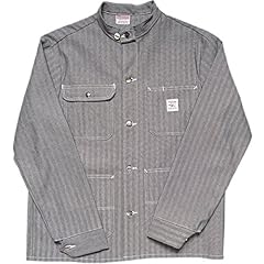 Banded Collar Chore Coat: Fisher Stripe