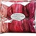 Hand Dyed Superfine Merino Tencel Roving for Spinning and Felting. 5oz, Fire