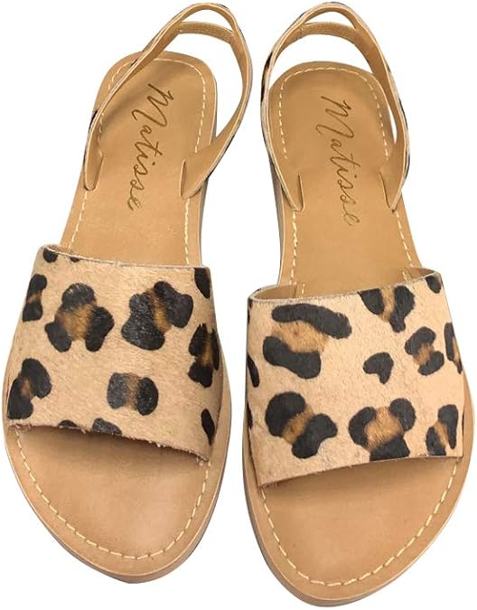 matisse leopard slides