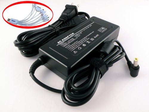 iTEKIRO Laptop Charger AC Adapter for Lenovo 45K2225, 57Y6385, 57Y6400, ADP-65CH A, ADP-65KH B, ADP-65YB B, Lenovo G550, G560, G570, G575, G770 + iTEKIRO 10-in-1 USB Charging Cable