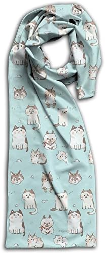 Pattern Cute Kittens Cat Winter Lightweight Scarf Print Soft Warm Towel Fashion Scarves Best Gift