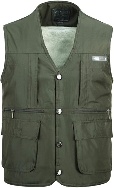 Veste De Peche Homme Multi-poches 100% Coton Taille Unique