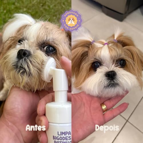 Limpa Bigodes e Patinhas 150ml para Cães e Gatos | Higiene Diária, Limpeza Prática, Uniformiza a Coloração dos Pelos, Elimina o Mau Cheiro | Lily&Lucy by Wesen Green