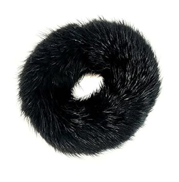 Amazon Com Mink Pom Ponytail Holder Gentle Damage Free Hair
