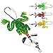 Goture Rubber Frogs Soft Fishing Lures Bait Set Bass CrankBait Tackle 9cm_3.54'_6.2g Spinner Spoon Lures
