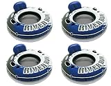 Intex River Run 1 Inflatable Floating Tube Raft for Lake, River, & Pool (4 Pack)
