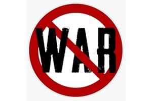 HOF Trading No War Vinyl Sticker Waterproof Decal Laptop Wall Window Bumper Sticker 5"