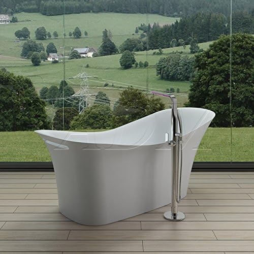 ADM Matte White Stone Resing Bathtub SW-123W