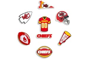 GREN GARFIELD Football Charms Sports Charms for Boys Girls Women Men Shoe Charms Adults Teens Kids for Birthday Party Gifts