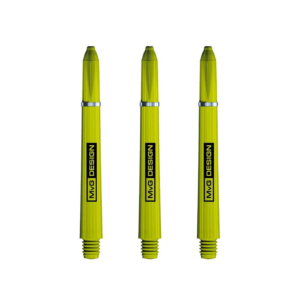 WINMAU MvG Van Gerwen Signature Nylon Stems, Strong Dart Shafts, Short 36mm, Green (3 Sets)