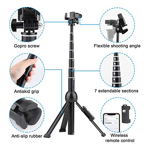 Selfie Stick Tripod, Eocean Expandable 44 Inch Aluminum Alloy Selfie