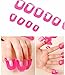 Qingsun 26PCS Nail Polish Edge Anti-Flooding Plastic Template Clip Manicure Protector Tools