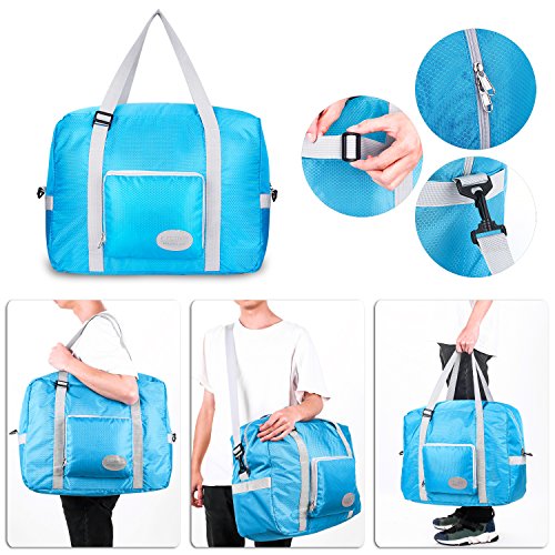 Travel Foldable Waterproof Duffel Bag - Lightweight Carry Storage Luggage Tote Duffel Bag. - Thumbnail 3