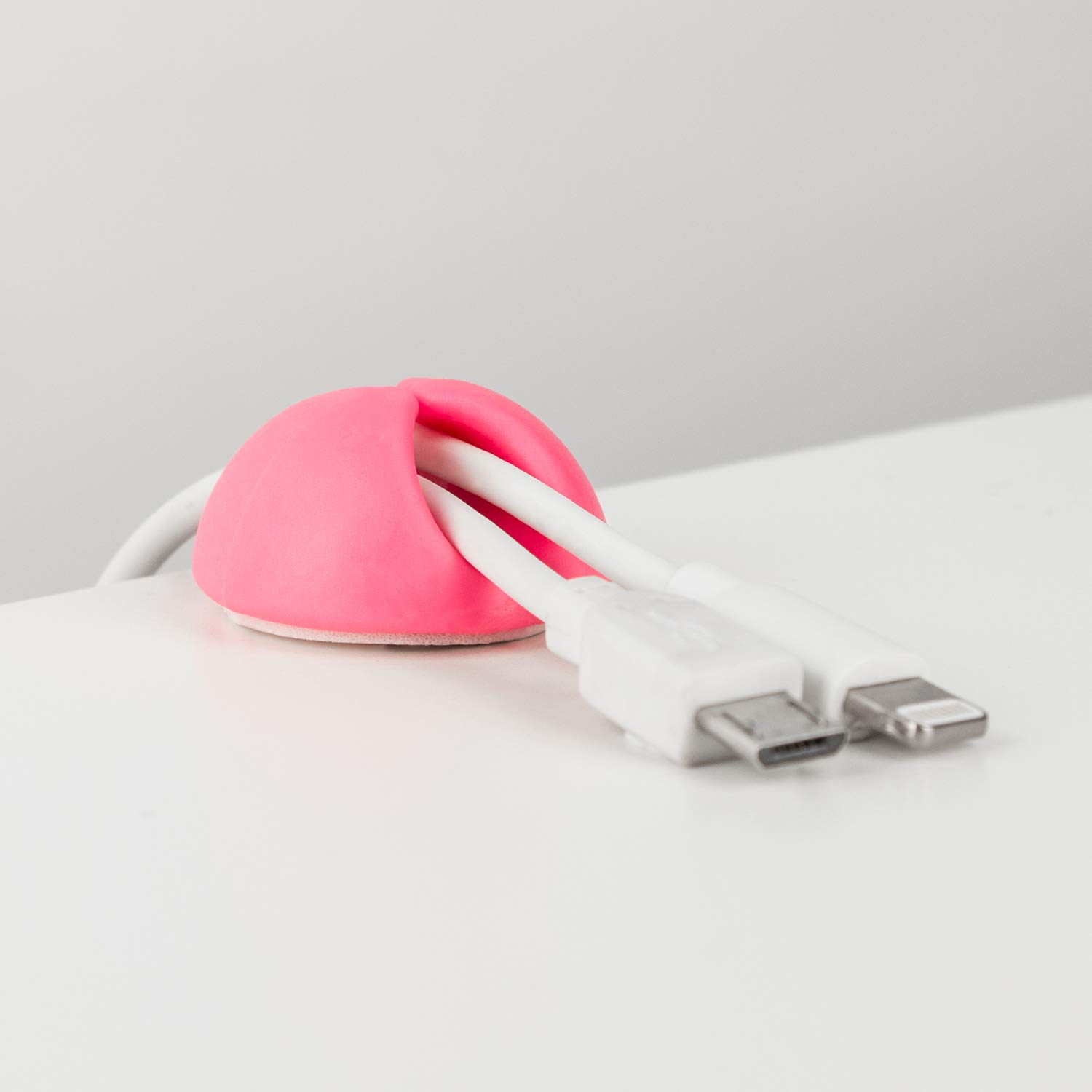Cable Candy Beans Mix Cable Holder and Cable Management Green/Pink