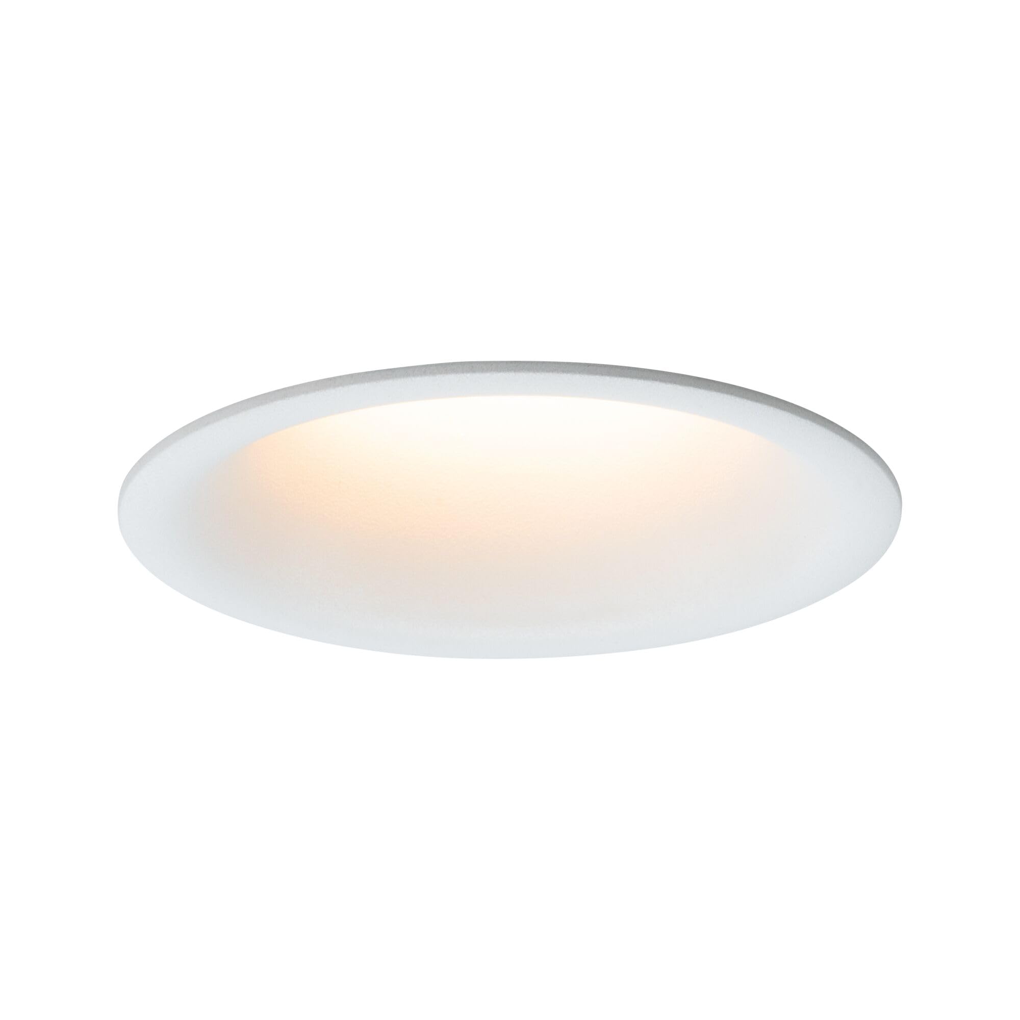 Paulmann 93418 Cymbal LED recessed luminaire incl. 1x6.5W IP44 dimmable recessed Spotlight White matt spot Plastic recessed lamp 2000K
