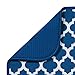 S&T INC. Dish Drying Mat for Kitchen, Absorbent, Reversible Microfiber Dish Mat, 16 Inch x 18 Inch, Blue Trellis
